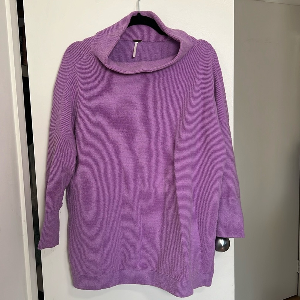 Oversized free people lilac tunic in small size